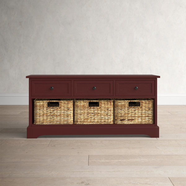 Birch Lane™ Alvina Solid Wood Drawers Storage Bench & Reviews Wayfair